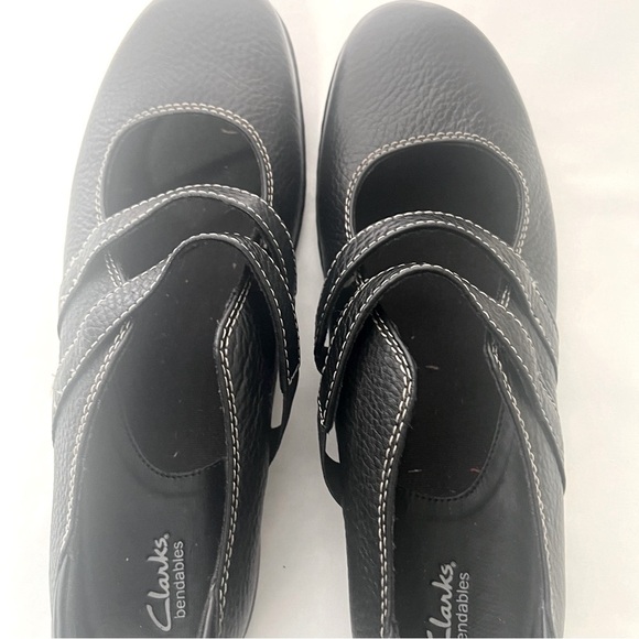 Clarks Bendables Women’s Size 10M Black Maryjane Loafers Cushioned Comfort NWOT - Picture 5 of 9